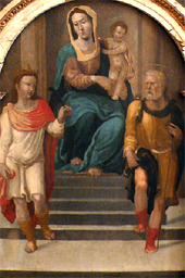 madonna col bambino e santi