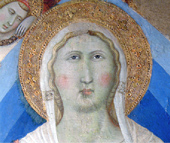 1345 / Niccolò di Ser Sozzo. Madonna in gloria e Santi. Polittico Pinacoteca. Musei Civici di San Gimignano (SI)